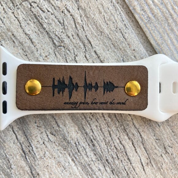 Amazing Grace, How Sweet The Sound Soundwave Band For Apple 38-42mm  - White - Picture 3 of 3